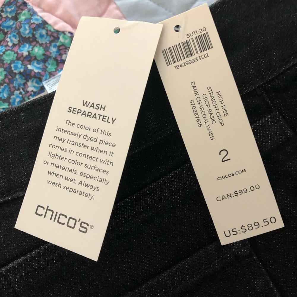 Chicos. Size 2. New with tags. High rise.